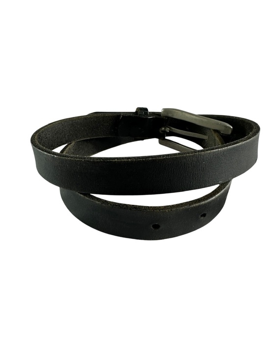 Genuine Vintage POLO Ralph Lauren Black Belt Leather Unisex Dress Belt 90s M main image 8